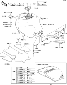 ZX636 Fuel tank(1 / 2)