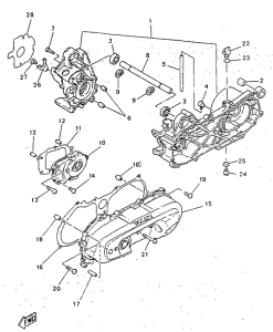 YN50R Картер двигателя
