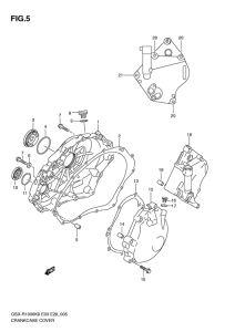 GSX-R1000 Crankcase cover ass`y  (v