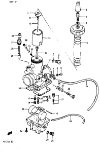 RG125 Carburetor assy