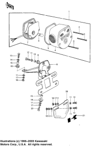 KE250 Taillight unit ass`y