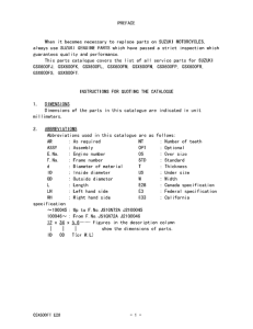 GSX600 Catalog preface