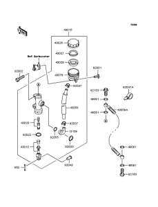 ZR1100 Задний торм цилиндр