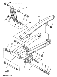 TZR80 Basculante suspension trasero