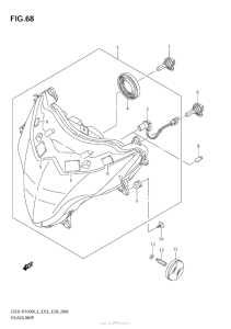 GSX-R1000Z Headlamp (Gsx-R1000L3 E33)