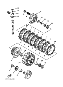 YZ125 YZ125R Бендикс