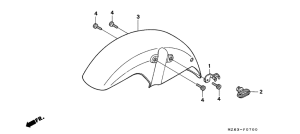NTV650 Переднее крыло