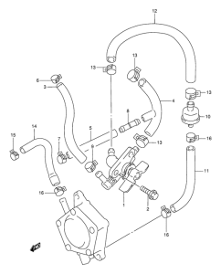 DR800 Топливный кран