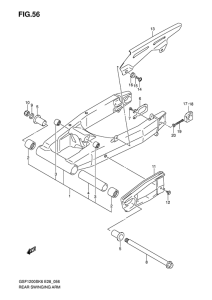 GSF1200S Маятник задний