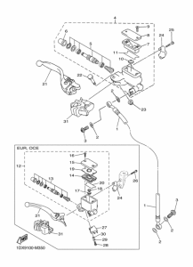 WR450F Передний тормозной цилиндр