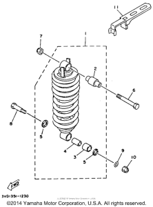 TDM850DC Амортизаторы задние