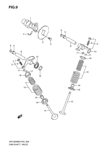 DR125 Распредвал -клапана