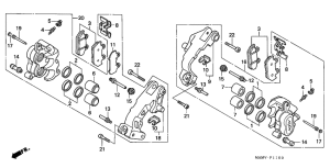 GL1500SE Передний суппорт