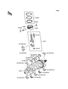ZX1000 Crankshaft / piston