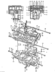 GSX1100 Картер двигателя