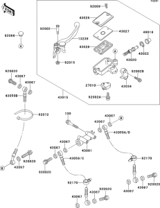 ZX900 Главный тормозной цилиндр