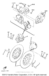 XV920RH Передний суппорт