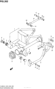 VL800 Маятник задний