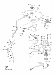 XVS1300A Топливный бак