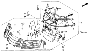 CH250 Задний фонарь