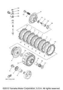 YZ125S1 Сцепление