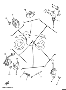 TT250R Электрика 2