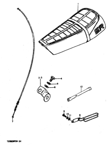 TS50 Seat - meter cable guide
