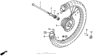 XR100 Переднее колесо