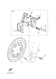 TT600RE Передний тормоз