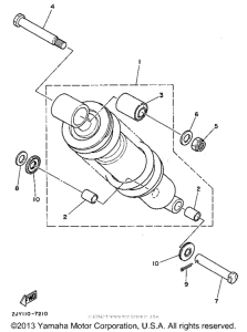 TW200GC Задняя подвеска
