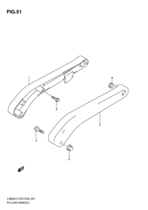 LS650 Pillion handle