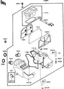 EX250 Воздушный фильтр