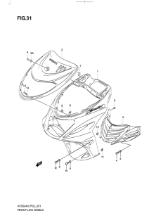 AY50 Front leg shield