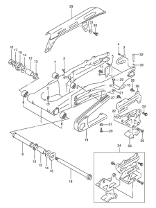 DR350 Маятник задний