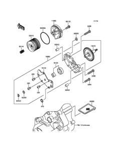 KLX250 オイルポンプ