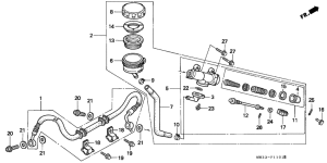 CB750F Задний тормозной цилиндр