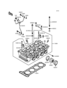 ZX900 Головка цилиндров