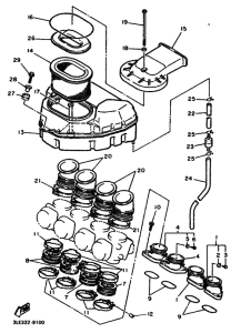 FZR1000 FZR1000F Впускная система
