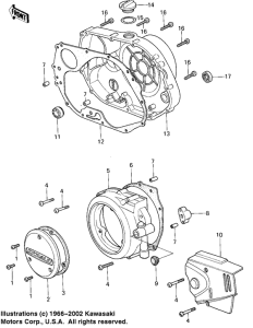 KL250 Крышки двигателя