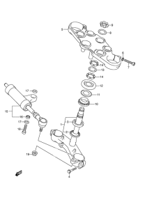 GSX1300R Bracket / steering damper