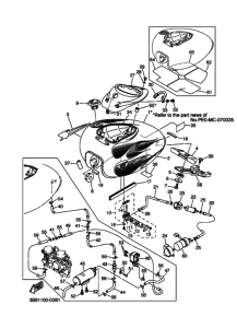 XVS1100 XVS1100T Tank fuel