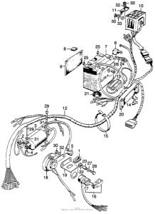 SL125 Wire harness + battery
