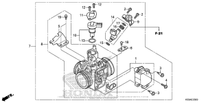 CB300F Корпус Дросселя