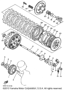 XV750FC Сцепление
