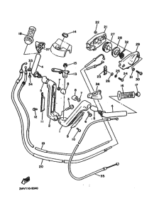 XVZ13DA Рулевой рычаг и кабель