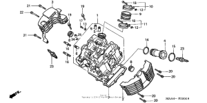 VT1100C Головка цилиндров передняя