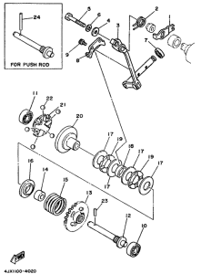 YZ250 Регулятор,вед .звезда