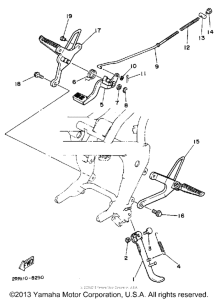 YSR50D Stand - footrest