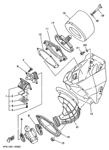 YZ125G Впускная система