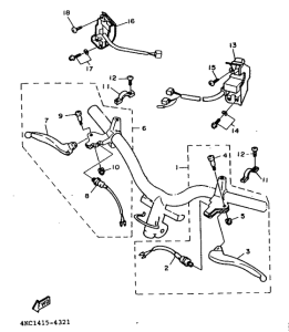 XC125 Handle switch. lever